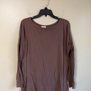 Piko brown long sleeve top
